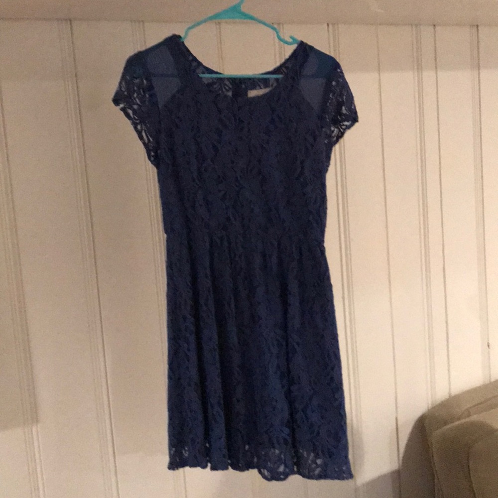 Royal Blue Laced Dress